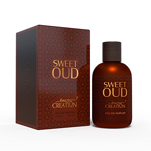 Amazing Creation Sweet Oud Eau de Parfum for Men and Women, 3.4 fl oz / 100ml