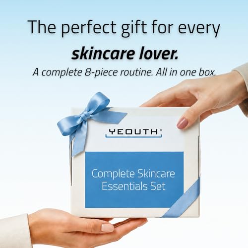 YEOUTH 8-Piece Full Size Skin Care Set for Visibly Smoother-Looking Skin