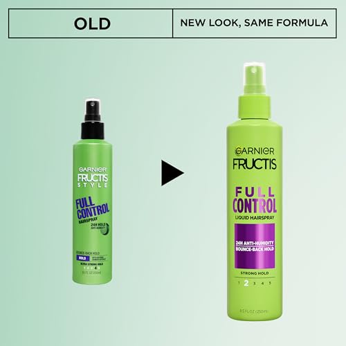 Garnier Fructis Sky-Hi Volume Hairspray, Anti-Humidity Volumizing Spray With Bamboo Extract, Provides 24-Hour of Flexible Hold and Frizz Control, 8.25 oz, 2 Count (Packaging May Vary)