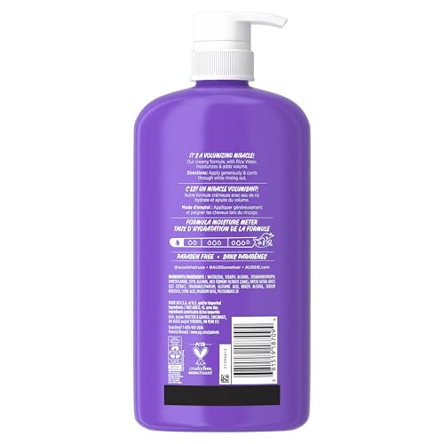 Aussie Miracle Volume Conditioner, Paraben-Free, Volumizing, 30.4 oz, 4-pack