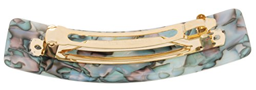 France Luxe Large Rectangle Barrette for Women, South Sea