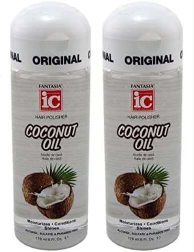 Fantasia Ic Hair Polisher 6oz Coconut Oil (2 Pack)