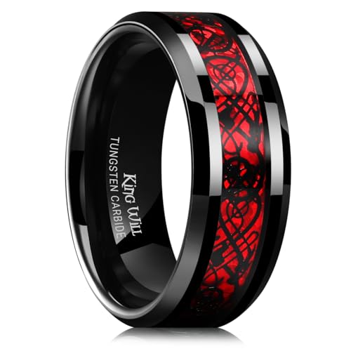 Men Dragon Tungsten Wedding Band Celtic Rings 8mm Size 11