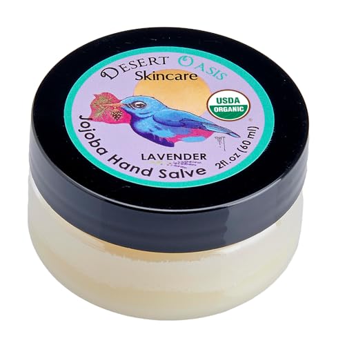 USDA Organic Lavender Jojoba Oil Hand Salve for Rich Conditioning (2 oz)