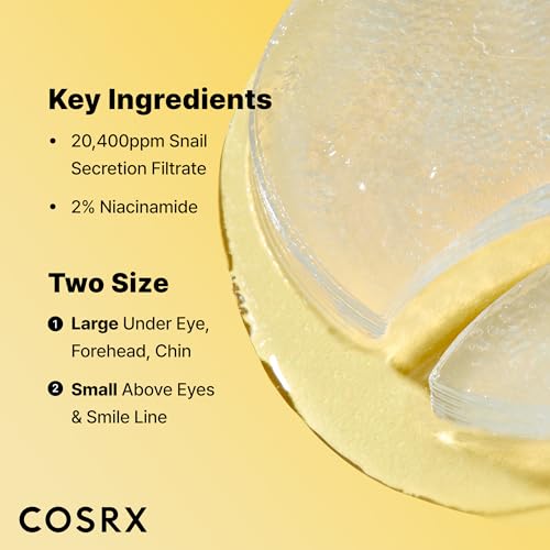 COSRX Advanced Snail Mucin Hydrogel Under Eye Patches for Fine Lines (60)