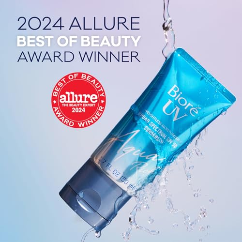 Biore UV Aqua Rich Moisturizer SPF 50 Facial Sunscreen, 1.7 fl oz