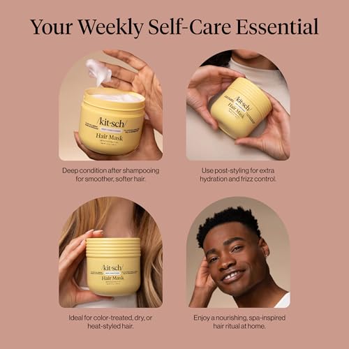 Kitsch Moisturizing Coconut Oil Hair Mask for Damaged Hair – 10 oz