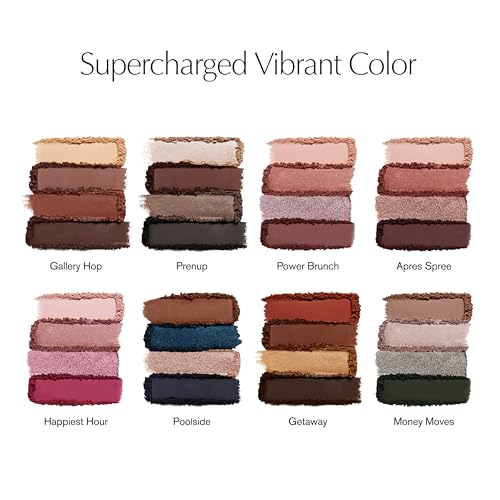 Estée Lauder The Essential Eyeshadow Quad Long-Lasting Palette | Shape, Sculpt, Magnify, Power Brunch, 0.14 Ounce