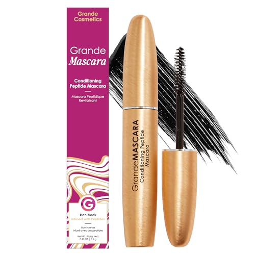 Grande Cosmetics GrandeMASCARA Conditioning Peptide Mascara, Black, 0.2 oz