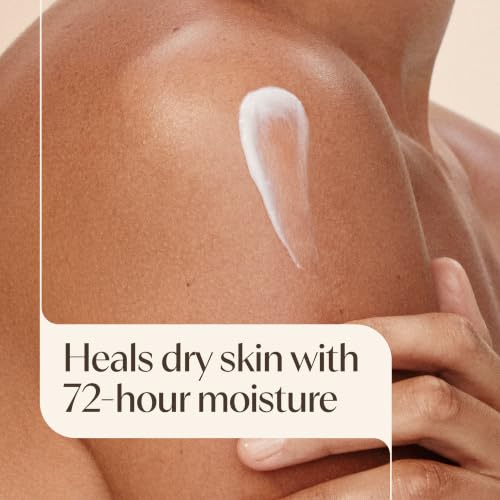 Aveeno Skin Relief Moisturizing Body Lotion Heals Very Dry, Sensitive Skin, Fast Absorbing Lotion with Soothing Triple Oat & Shea Butter Formula, Fragrance Free Lotion, Non-Comedogenic, 18 Fl Oz