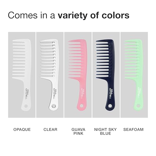Paul Mitchell Detangler Comb, Wide Tooth Comb Detangles Wet or Dry Hair, Seafoam Green