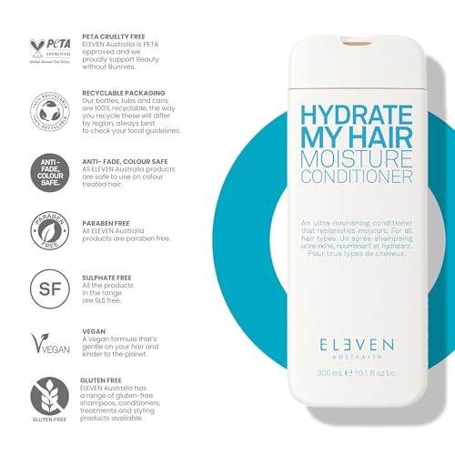 ELEVEN AUSTRALIA Hydrate My Hair Moisturizing Conditioner - 10.1 Fl Oz