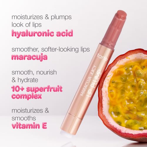 tarte maracuja juicy lip plump – Hydrating & Volumizing Lip Plumper Gloss Balm with Nourishing Hyaluronic Acid, Plumps & Moisturizes, Vegan & Cruelty-Free, full size, cherry blossom