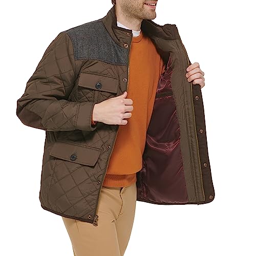 Cole Haan Men's Outerwear Jacket,Olive,XLARGE