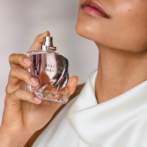 Estée Lauder Beautiful Magnolia Eau de Parfum Spray with Notes of Lush Magnolia, Solar Gardenia, Warm Woods & Luminous Musk | Floral Perfume for Women | Perfumes for Women, Travel Size, 0.34 Fl Oz
