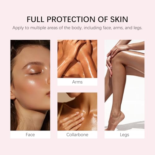 SPF Setting Spray for Face & Body - Sheer Sunscreen Mist SPF 50, Makeup-Friendly Setting Mist with Hydrating Glow, Reef-Safe & Non-Greasy for Beach, Wedding, Daily Wear (1)