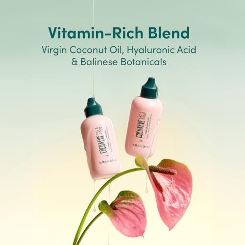 Coco & Eve Miracle Hair Elixir. Coconut Oil with Hyaluronic Acid Leave in Conditioner.Treatment for Dry Damaged Hair | Frizz control. Protects from Heat Styling