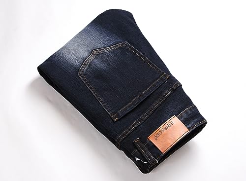 JUNBAOSS Men's Ripped Skinny Blue Jeans, Size 30