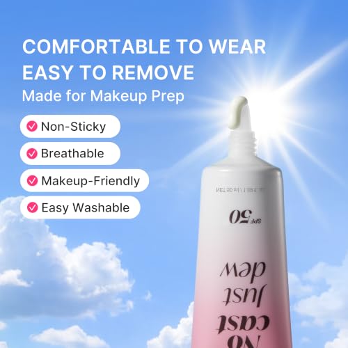 medicube Sunscreen No Cast Just Dew PDRN Hydrating UV Sun Serum, SPF 50