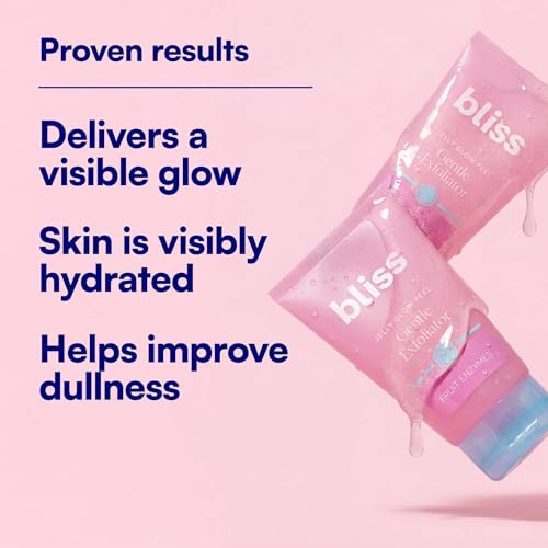 Bliss Jelly Glow Peel Enzyme Cleanser and Exfoliator - 4 Oz - Vegan Formula