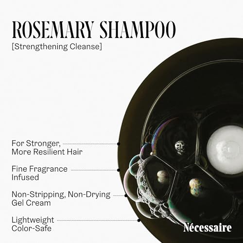 Rosemary Shampoo. Gentle Multi-Protein Color Safe Shampoo For Thinning Hair