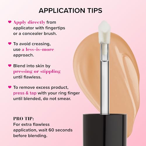 Too Faced Born This Way Super Coverage Multi-Use Concealer | Full-Coverage Hydrating Concealer for Dark Circles & Blemishes with Natural Finish|Hyaluronic Acid & Coconut Water, Light Beige, 0.45 Fl Oz