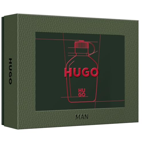 Hugo Boss Hugo Man Eau de Toilette 3-Piece Gift Set -EDT 4.2 fl oz, Shower Gel 1.6 fl oz, Deodorant 2.4 oz - With Notes of Green Apple & Fir Balsamk – Long Lasting Fragrance