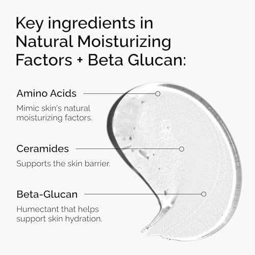 The Ordinary Natural Moisturizing Factors + Beta Glucan, Lightweight Gel Moisturizer for All-Day Hydration, Travel Size, 1 Fl Oz