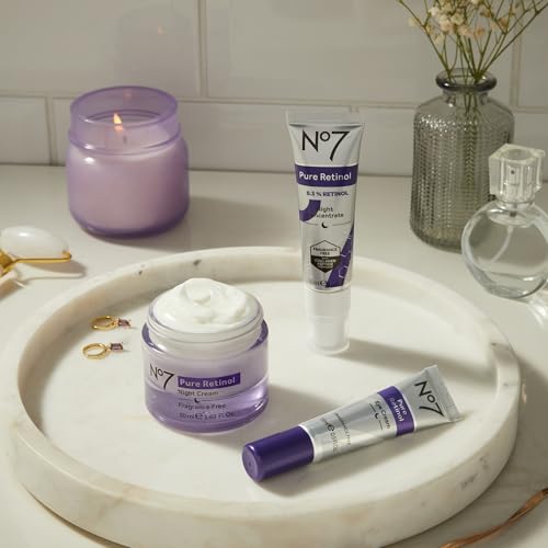 No7 Pure Retinol Under Eye Cream with 0.5% Retinol, 0.5 Oz