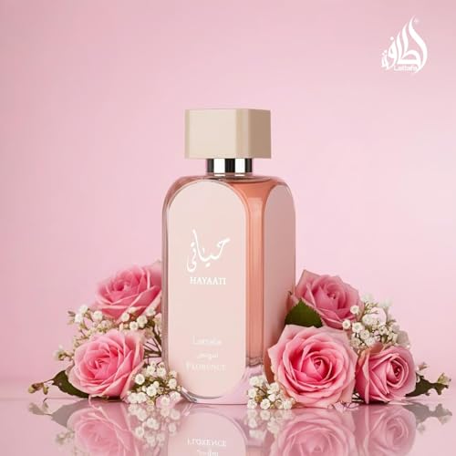 Lattafa Hayaati Florence for Women Eau de Parfum Spray, 3.4 Ounce