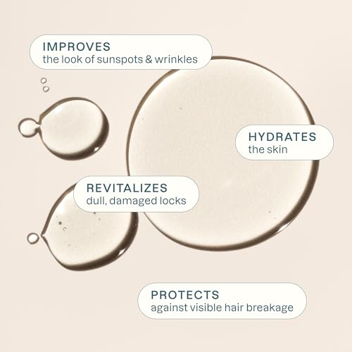Cliganic Organic Argan Oil, 100% Pure - for Hair, Face & Skin | Cold Pressed Carrier Oil, 8 oz