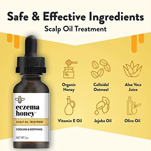 ECZEMA HONEY Soothing Scalp Oil, Daily Itchy Scalp Relief Serum (1 Oz)