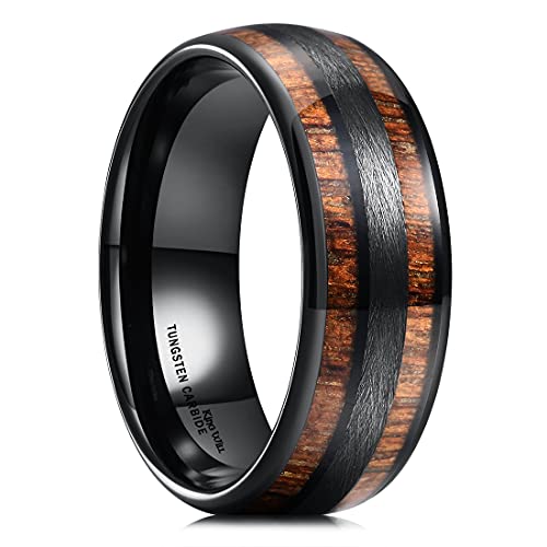 King Will Men Stainless Steel Rings 8mm Size 11