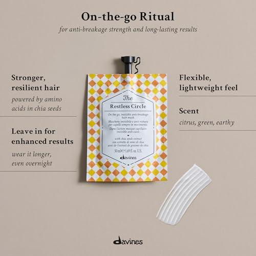 The Restless Circle On-the-go Invisible hair mask, for all hair types
