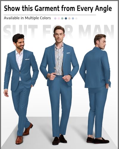 Men Suits Two Piece Tencel Linen Slim Fit Summer Navy Grooms Wedding Prom Dress Tuxedo Suits for Men Blazer Pants Set S