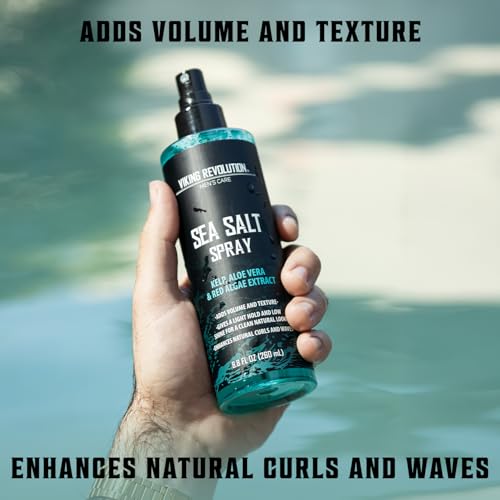 Viking Revolution Sea Salt Spray for Men - Hair Texturizing Spray 8.8 oz