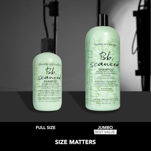Bumble and bumble. Seaweed Hydrating Shampoo | Gently Cleanses Without Stripping |Improves Scalp Hydration| Sulfate-Free Cleanser | For Fine to Medium Curly Wavy Straight Hair, 8.5 Fl Oz