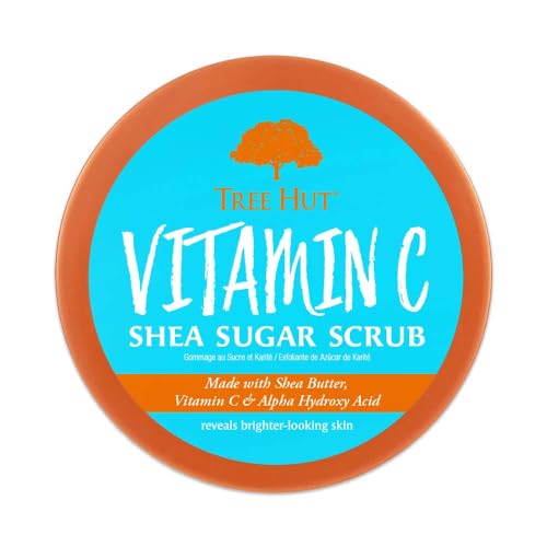 Tree Hut Vitamin C Body Scrub, Exfoliating Sugar Scrub, Vegan, 18 Oz
