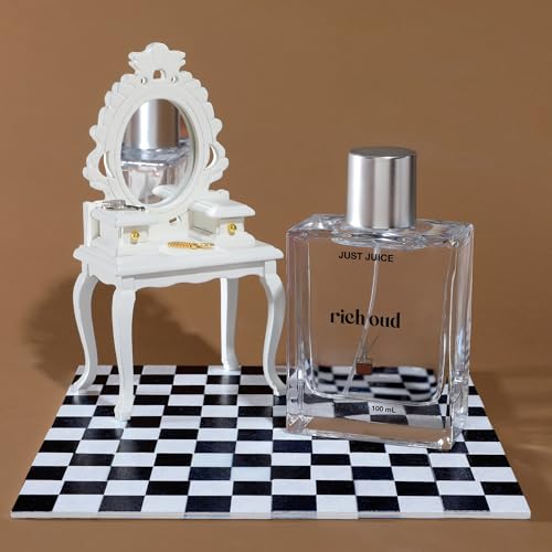 Just Juice Rich Oud - Oud Perfume for Women and Men - Bergamot, Saffron, Amber Perfume - Rich, Woody Mini Travel Size Fragrance - 0.3 oz