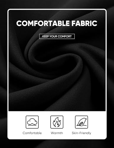 JMIERR Mens Outfits Track Suits 2 Piece Set Long Sleeve Quarter Zipper Polo Shirt& Joggers Sweatpants with Pockets, Fall Tracksuit Sweatsuits Matching Lounge Sets, Black, XL