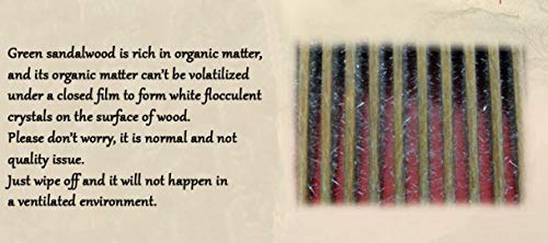 Louise Maelys Wooden Wide Tooth Hair Comb for Curly Detangling Sandalwood