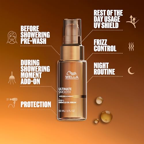 Wella Professionals Ultimate Smooth Miracle Oil Serum, Squalane & Omega 9