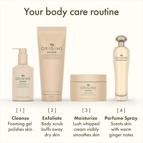 Origins Ginger Souffle Whipped Body Cream | Body Butter For Dry Skin | With Ginger, 6.7 Fl Oz