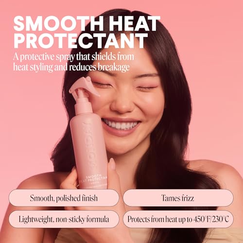 MONDAY HAIRCARE SMOOTH Heat Protectant with Keratin – 6 oz for a Smooth, Polished Finish(Pack of 2)