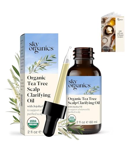 Sky Organics Tea Tree Scalp Clarifying Oil 2 fl oz, USDA Organic