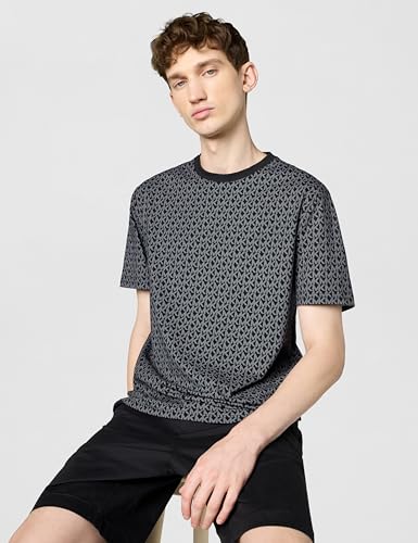 Michael Kors Men's MK Signature T-Shirt, Black, S