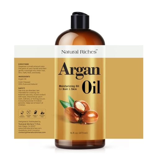 Moroccan Argan Oil 16 Fl Oz Deep Moisturizing Hair & Skin Oil