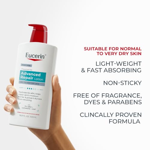 Eucerin Advanced Repair Lotion, Urea Enriched, 16.9 FL OZ