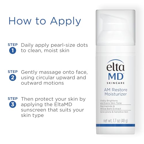 EltaMD AM Restore Daily Facial Moisturizer, Lightweight, 1.7 oz