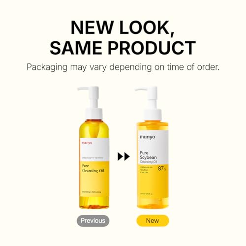 MANYO Pure Cleansing Oil, Natural Oil Cleanser for Face, Makeup Blackhead Remover, Korean Skin Care, 6.76 fl oz (200ml)